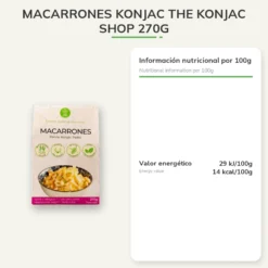 Macarrones konjac The Konjac Shop 270g