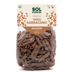 Macarrones penne de Trigo Sarraceno Sin gluten BIO Sol Natural 250g