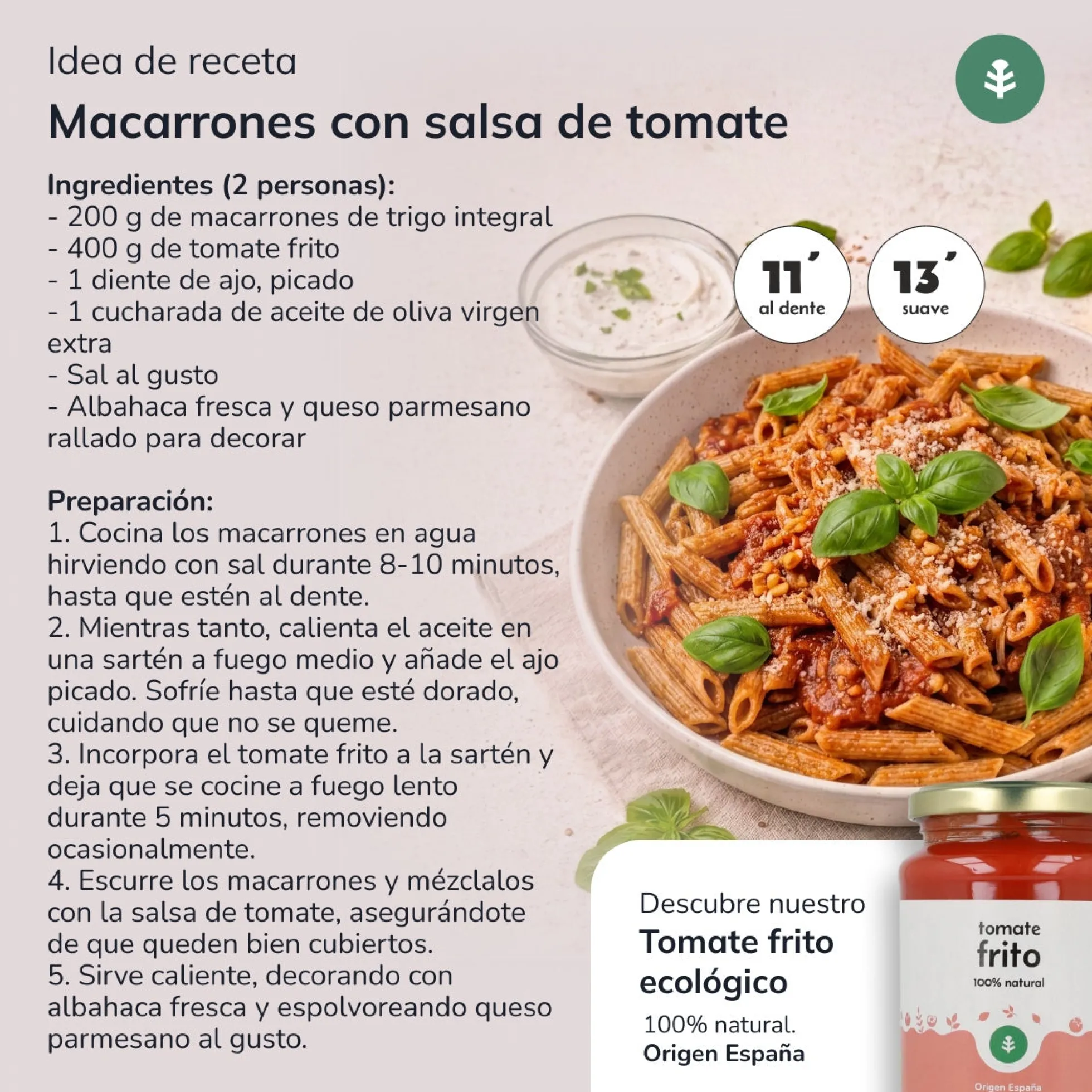 Macarrones tricolor ECO Planeta Huerto 500gr