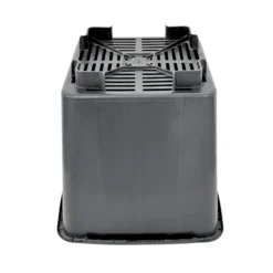 Maceta Cuadrada Negra Elevada 24,5 X 25,2 X 24,5 Cm (10 L) – Drenaje Y Aireación Óptimos