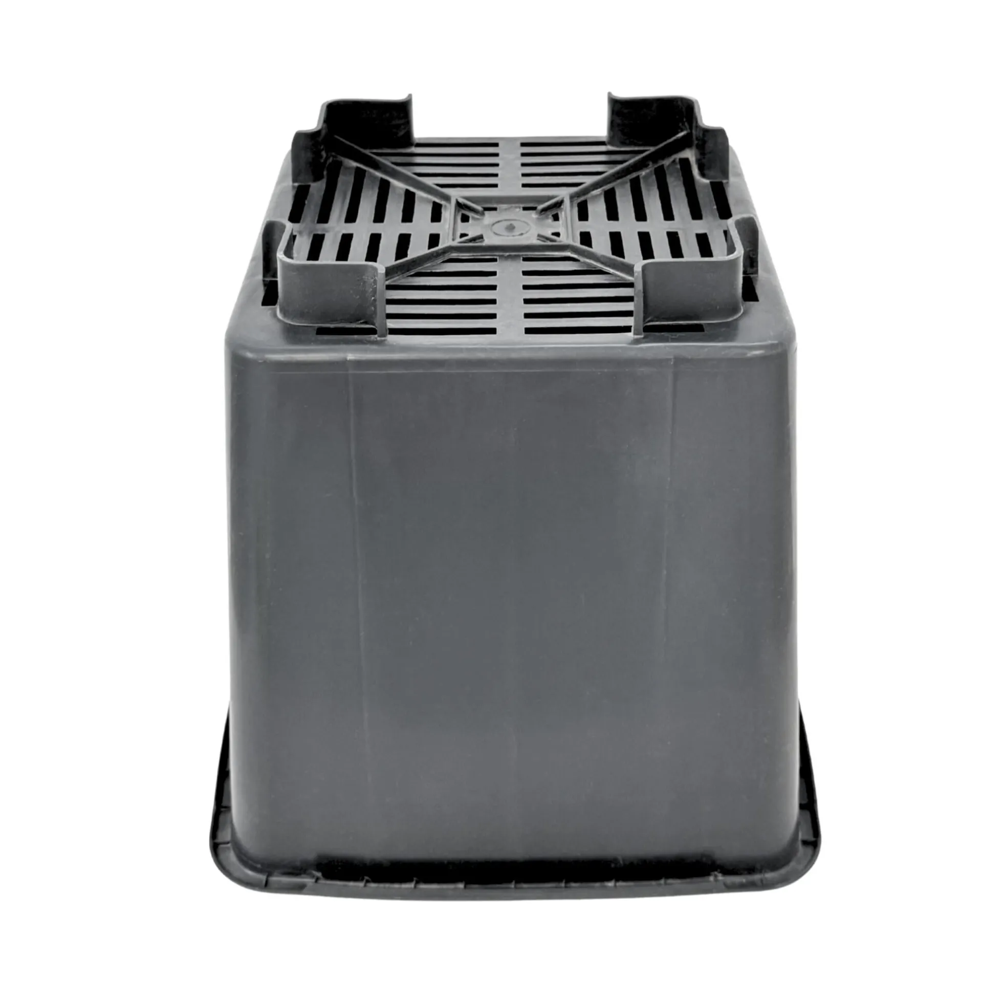 Maceta Cuadrada Negra Elevada 24,5 X 25,2 X 24,5 Cm (10 L) – Drenaje Y Aireación Óptimos