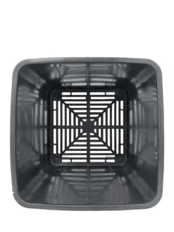 Maceta Cuadrada Negra Elevada 24,5 X 25,2 X 24,5 Cm (10 L) – Drenaje Y Aireación Óptimos