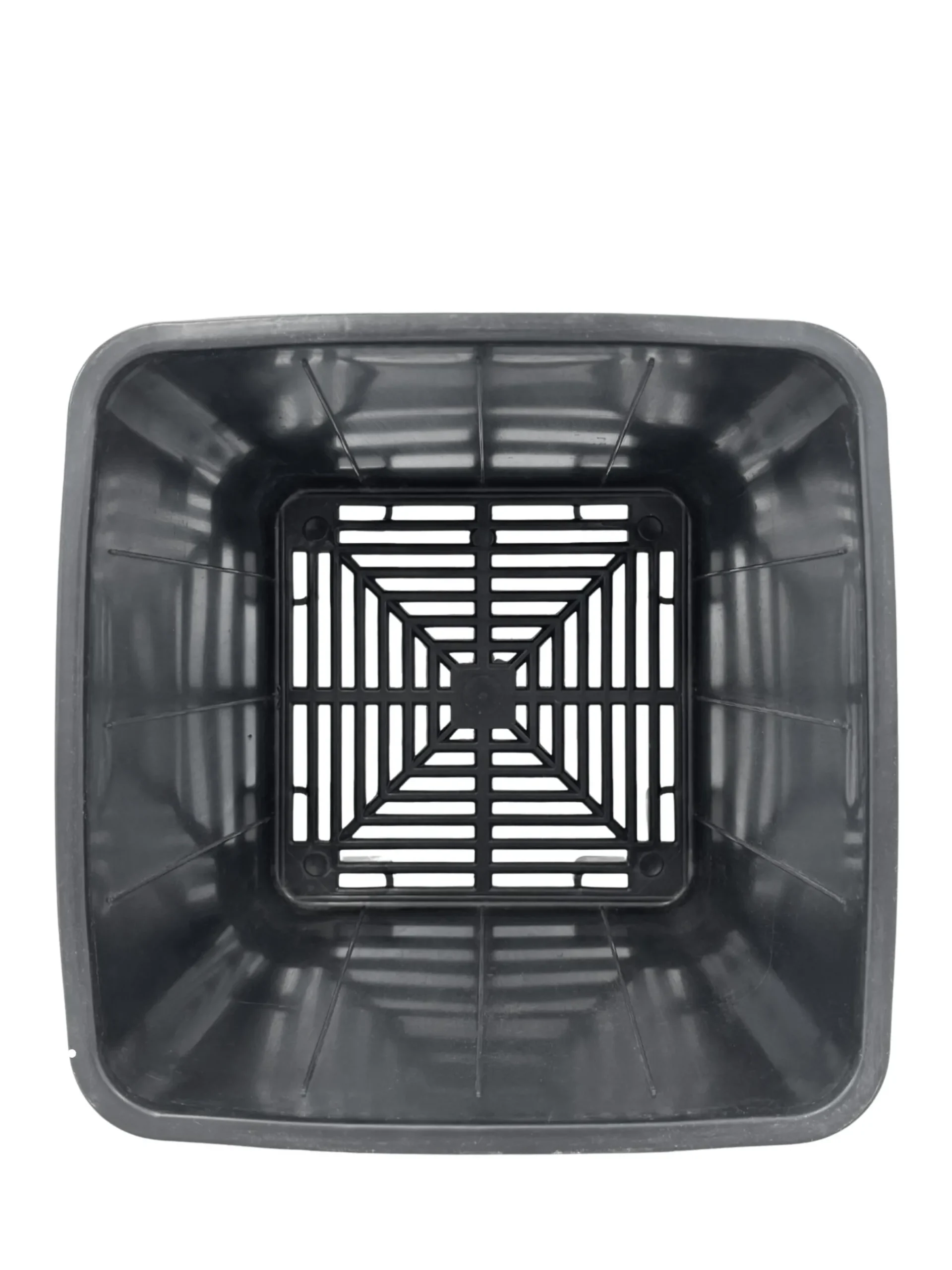 Maceta Cuadrada Negra Elevada 24,5 X 25,2 X 24,5 Cm (10 L) – Drenaje Y Aireación Óptimos