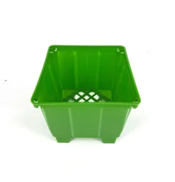 Maceta Cuadrada Verde 15 X 15 Cm