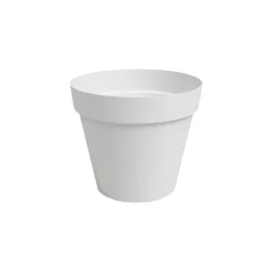 Maceta Plástico Capri Blanca 20 Cm ⌀ X 18,9 Cm Artevasi