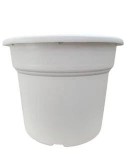 Maceta Redonda Blanca 40x31,5cm 25l