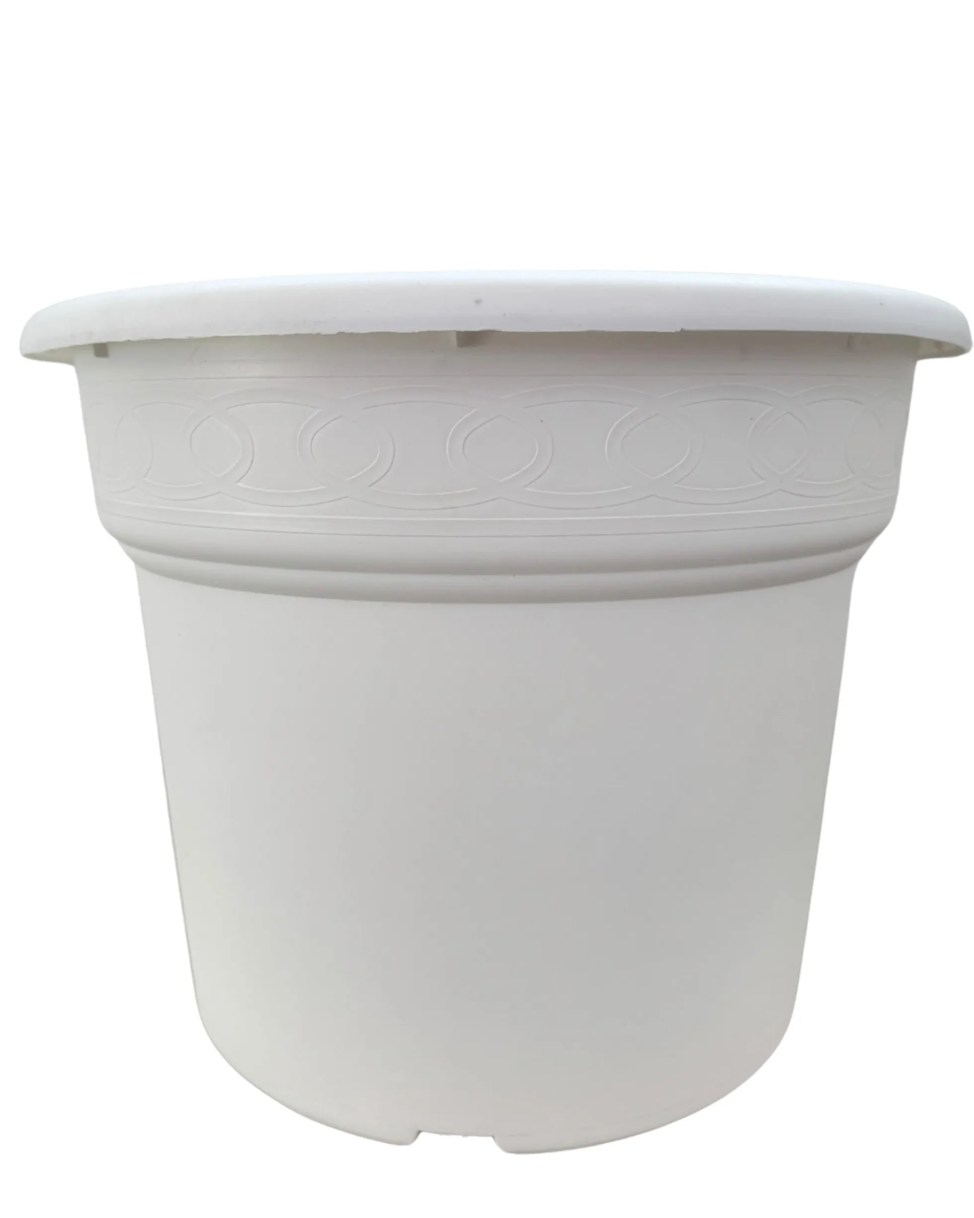Maceta Redonda Blanca 40x31,5cm 25l