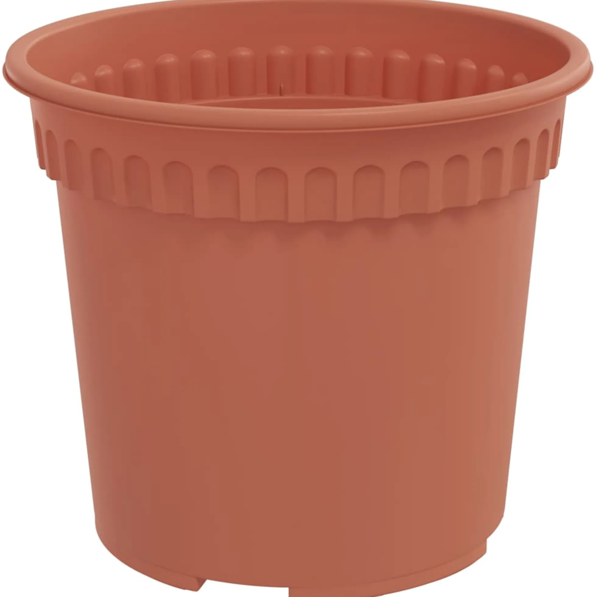 Maceta Redonda Para Flores 24 Uds. Rojo Ladrillo Ø 15 X 12 Cm