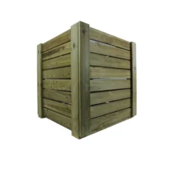 Macetero De Madera Eko Xxl Vidahuerto Para Árboles Y Plantas Grandes 80x80x80 Cm.