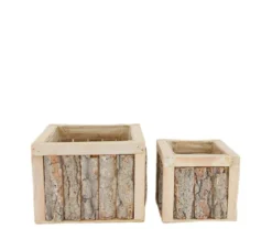 Macetero Madera Chopo 19x19x14cm
