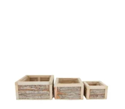Macetero Madera Chopo 24x24x12 Cm
