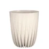 Macetero Plástico Reciclado Blanco 25cm