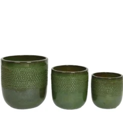 Macetero Terracota Verde 38cm