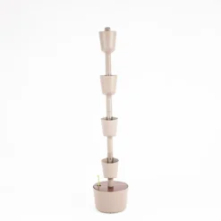 Macetero Vertical Citysens Con Riego Manual De 4 Macetas – Color Corteza De Pino, Polipropileno 100% Reciclado