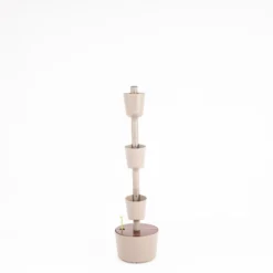 Macetero Vertical Citysens 3 Macetas Con Riego Inteligente – Color Corteza De Pino, Teka, Polipropileno 100% Reciclado
