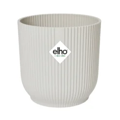 Macetero vibes fold round silky white Elho 25 cm