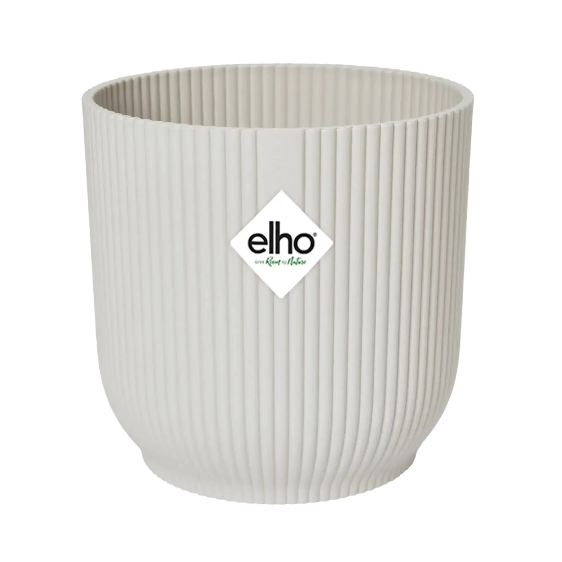 Macetero vibes fold round silky white Elho 25 cm