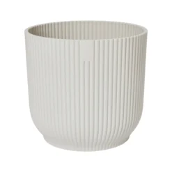 Macetero vibes fold round silky white Elho 25 cm