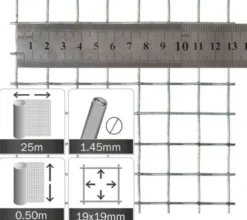 Malla Electrosoldada Para Pajareras Y Voladeros (rollo 25x0,5 M)