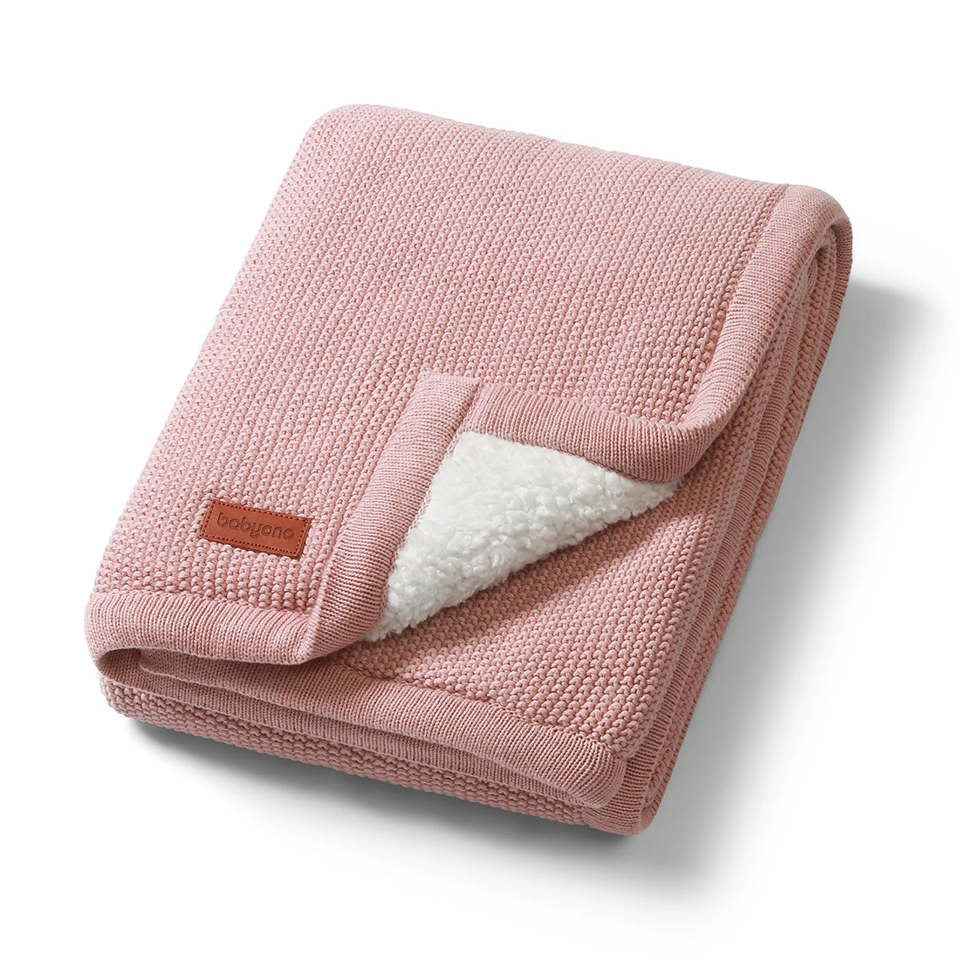 Manta De Algodón Con Borreguito Para Bebé 75×100 Cm Rosa