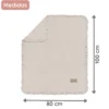 Manta De Bebé Doble Muselina Cotton Color Beige