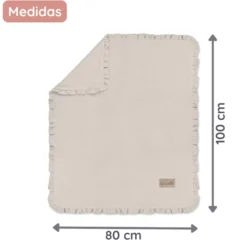 Manta De Bebé Doble Muselina Cotton Color Beige