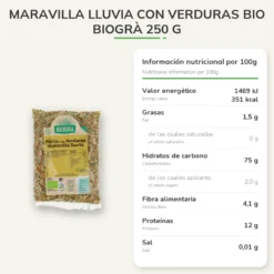 Maravilla lluvia con verduras BIO Biogrà 250 g