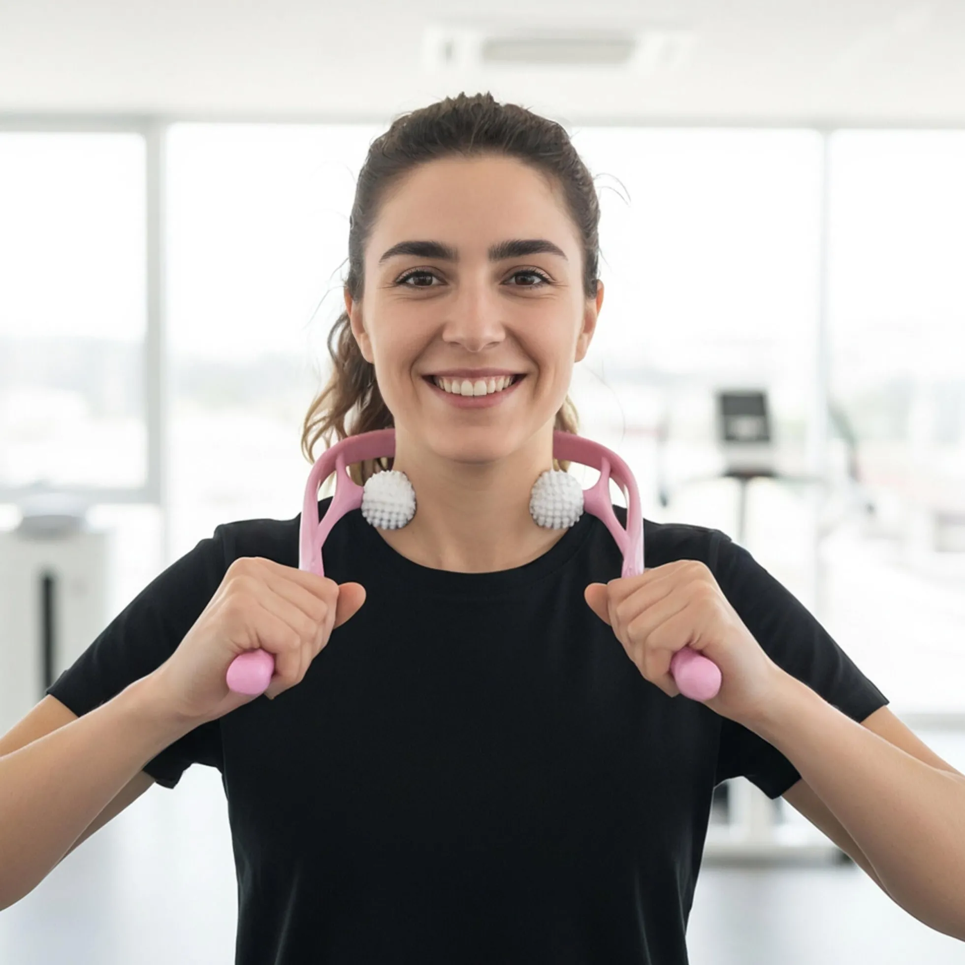 Masajeador Manual Para Cuello Y Hombros – Presión Dirigida En Nuca Y Trapecios, Relajación
