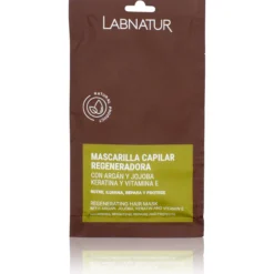 Mascarilla Capilar de Argán y Jojoba con Keratina Labnatur 20 ml | Nutritiva | Reparadora | Cabello Dañado