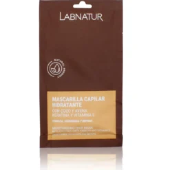 Mascarilla Capilar de Coco y Avena con Keratina Labnatur 20 ml | Hidratante | Reparadora | Antiencrespamiento