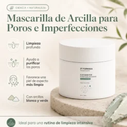 Mascarilla De Arcilla Para Poros Y Puntos Negros