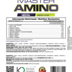 Master Amino - 800g - Neutro - Aumenta La Masa Muscular - Masmusculo
