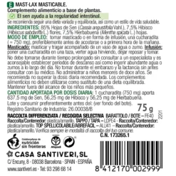 Mast-Lax Masticable Sanaflor Santiveri 75 g