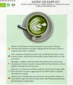 Matcha Latte Ecológico En Polvo | Calidad | Frisafran 100 G