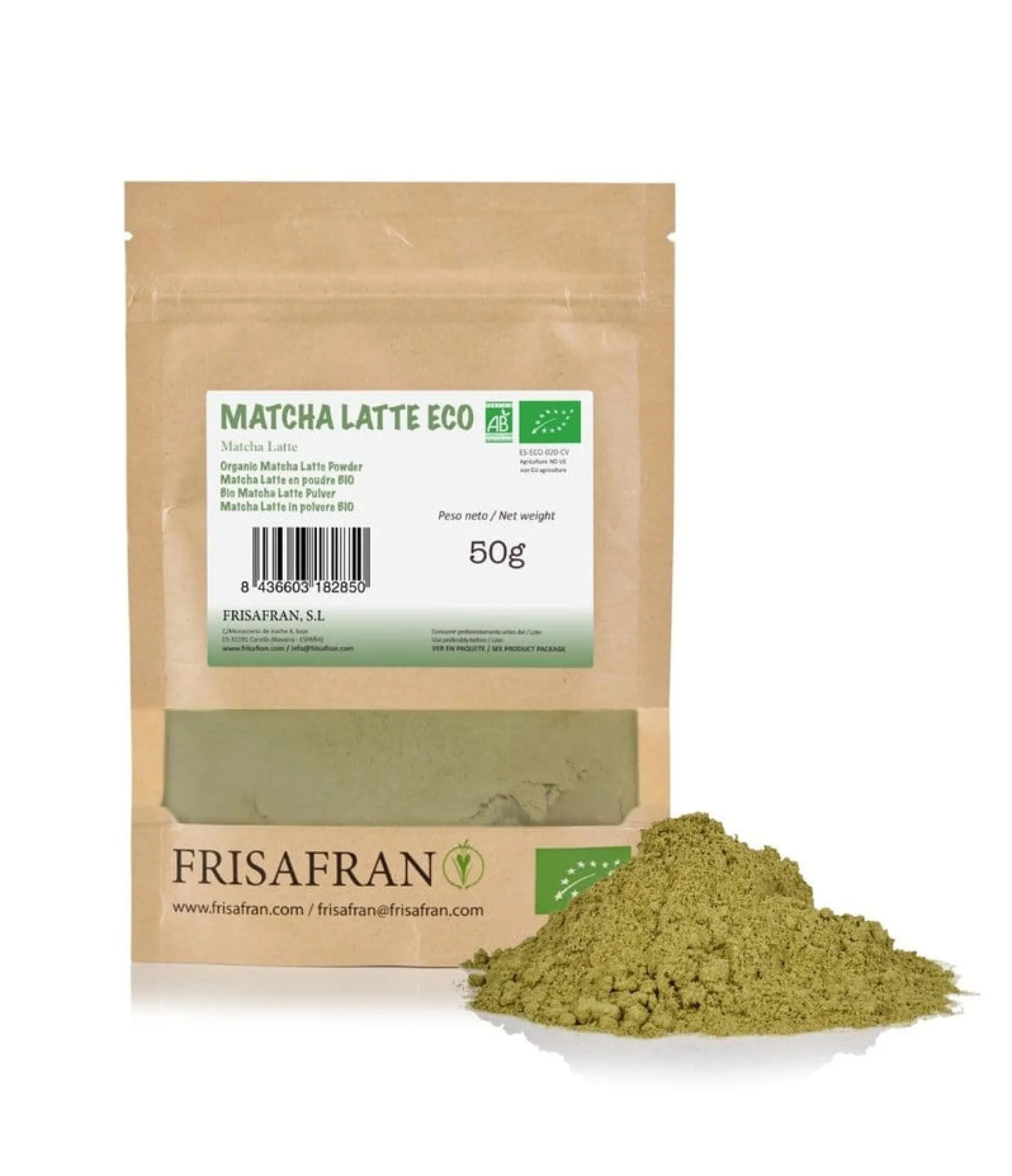 Matcha Latte Ecológico En Polvo | Calidad | Frisafran 100 G