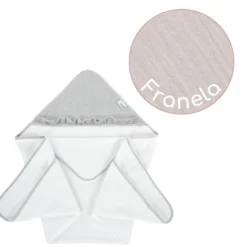 Maxicapa De Baño Para Bebés Cotton Color Gris
