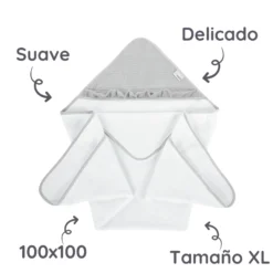 Maxicapa De Baño Para Bebés Cotton Color Salvia