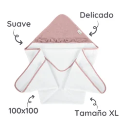 Maxicapa De Baño Para Bebés Cotton Color Salvia