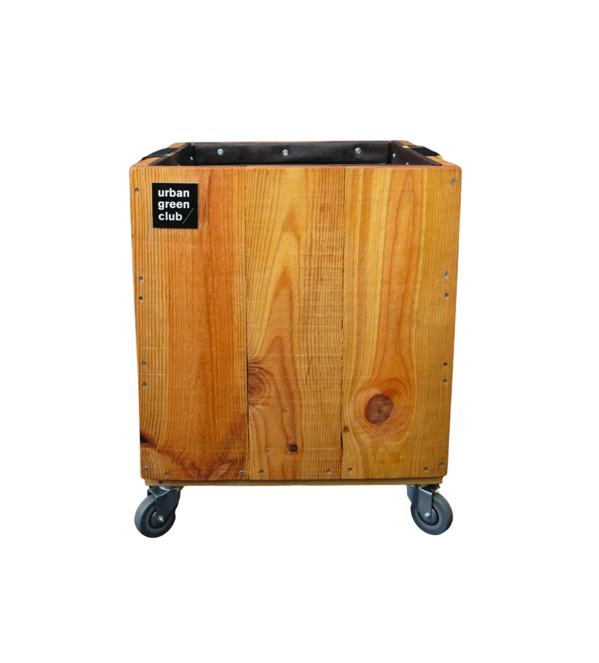 Módulo De Cultivo De Madera De Pino Urban Green Club - 50x50x60 Cm 100 L