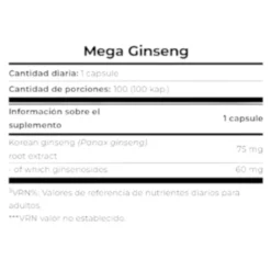 Mega Ginseng 100 Caps