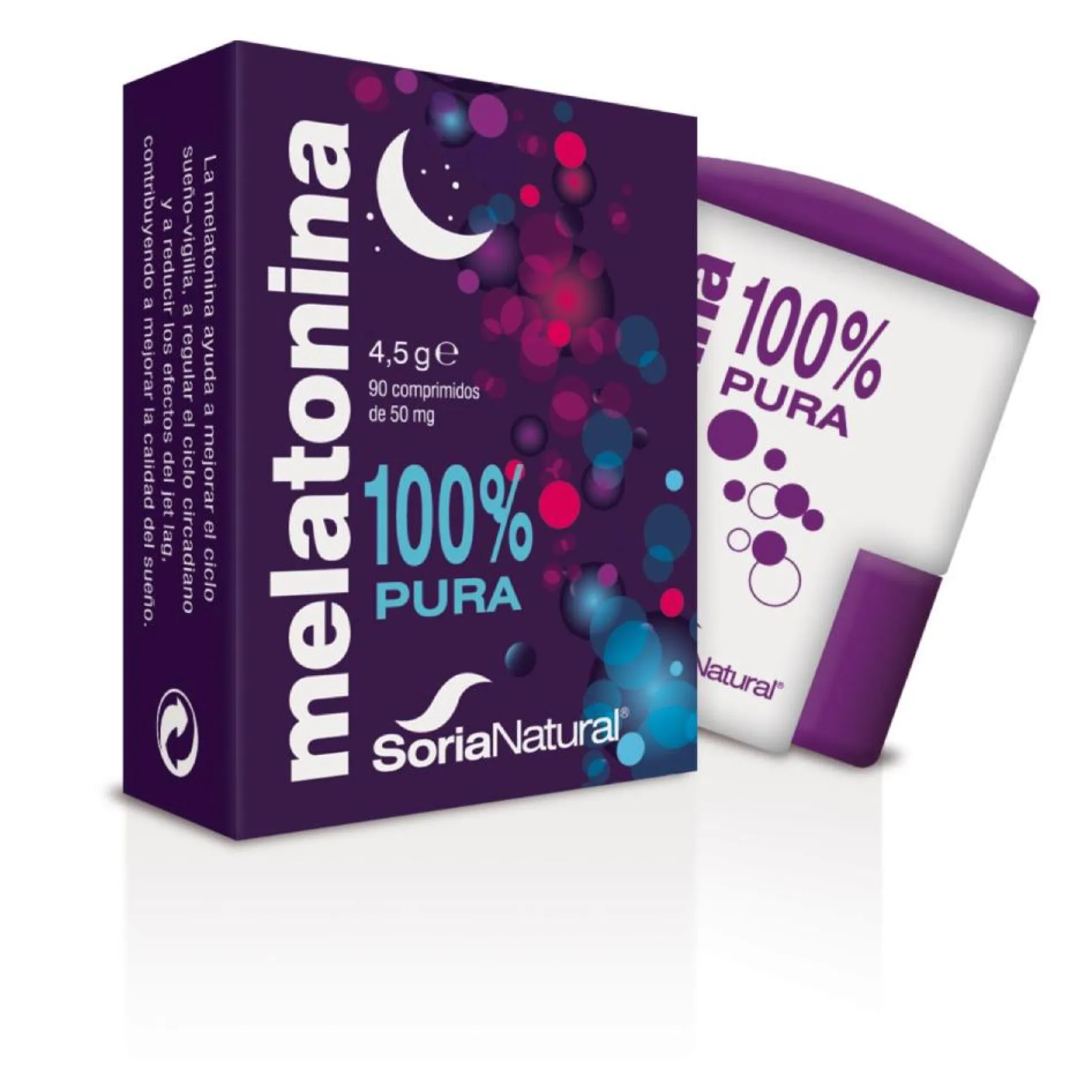 Melatonina 100% Pura Soria Natural 90 Comprimidos