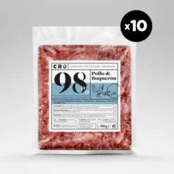 Menú Barf De Pollo Y Boquerón Para Gato - 10 Paquetes