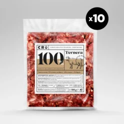 Menú Barf De Ternera Para Gato - 10 Paquetes