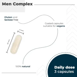 Men Complex con Zinc + Maca y Ginko Biloba Nutralie 90 cápsulas