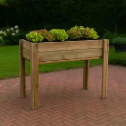 Mesa De Cultivo Nika Madera Rectangular 100x50x74 Cm - Vidahuerto.