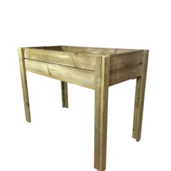 Mesa De Cultivo Nika Madera Rectangular 100x50x74 Cm - Vidahuerto.