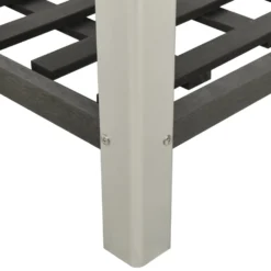 Mesa De Cultivo Para Jardín Con Estante Wpc Gris 50x50x90 Cm