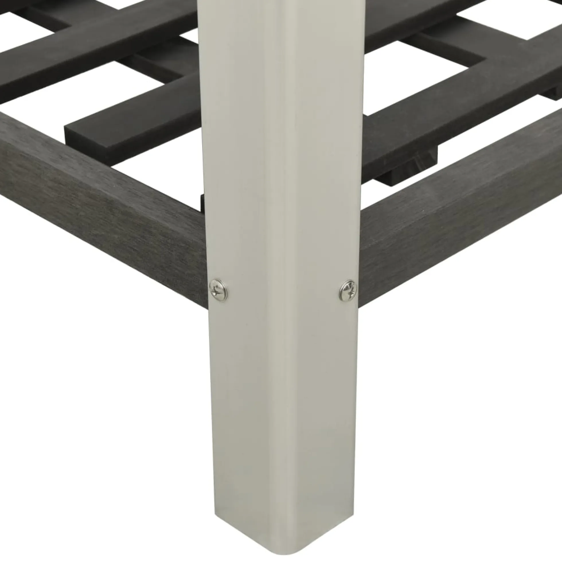 Mesa De Cultivo Para Jardín Con Estante Wpc Gris 50x50x90 Cm