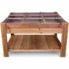 Mesa De Cultivo Tura Profunda 20cm Vidahuerto Con Bandeja Y Separadores 120x80x80 Cm.