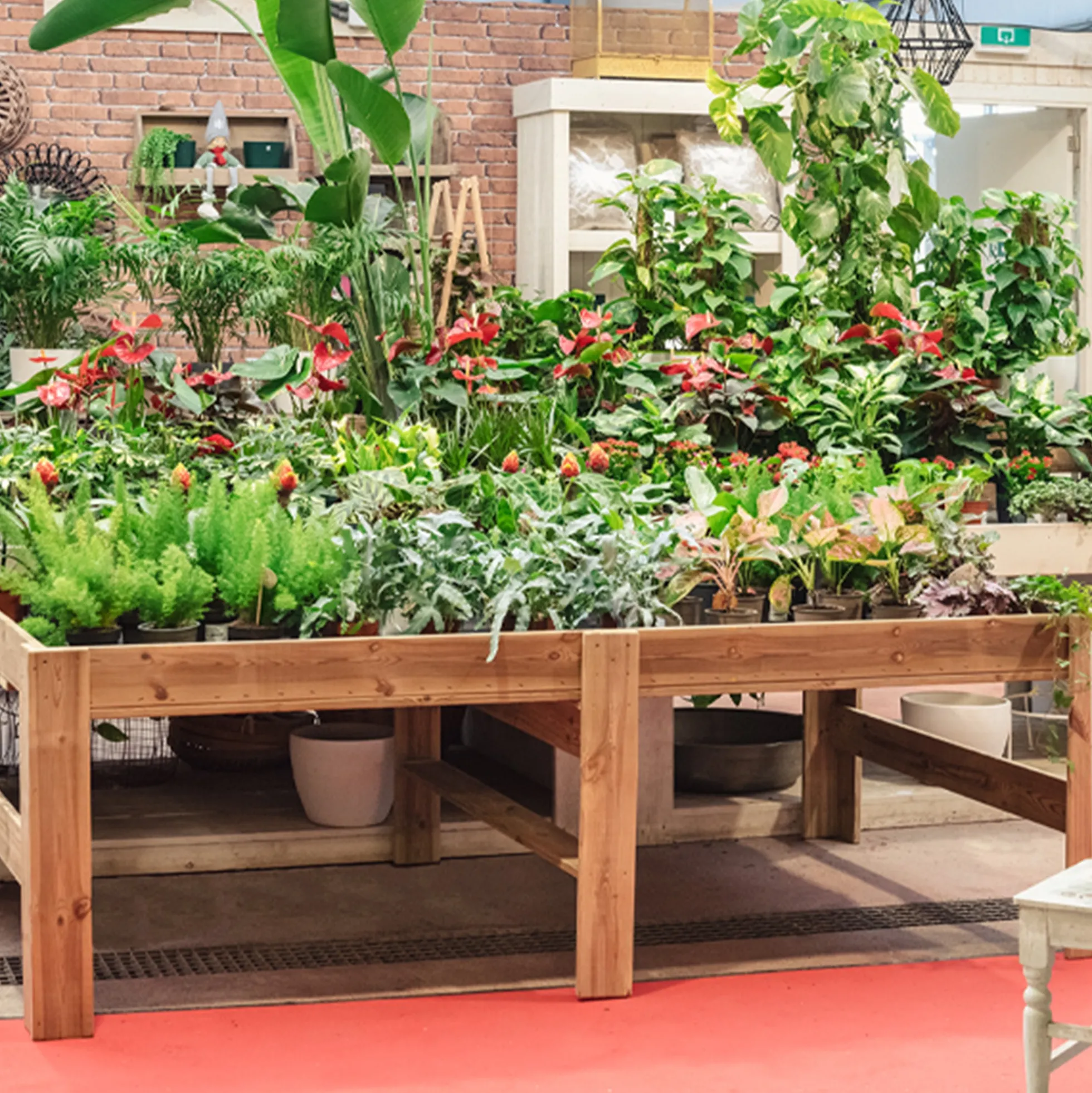 Mesa Expositora De Madera Blossom Hortalia